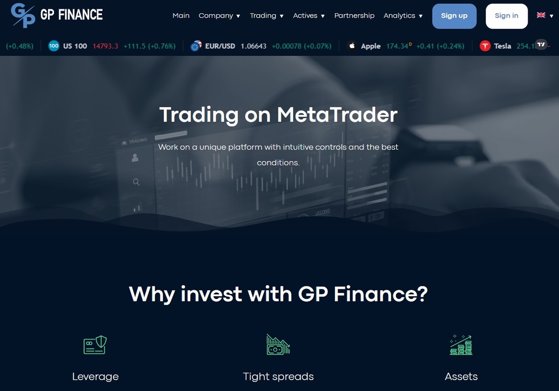 GP Finance MetaTrader