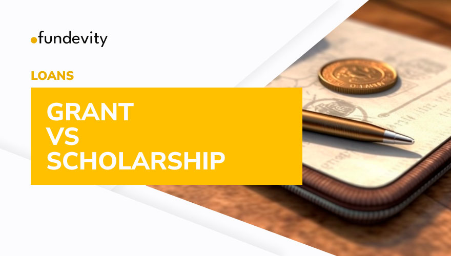 What is the main difference between a scholarship and a grant?