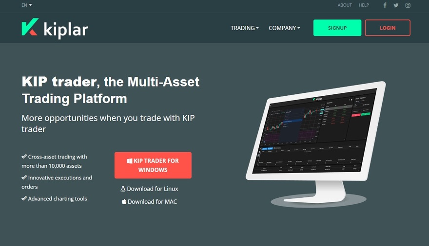 Kiplar KIP trader platform
