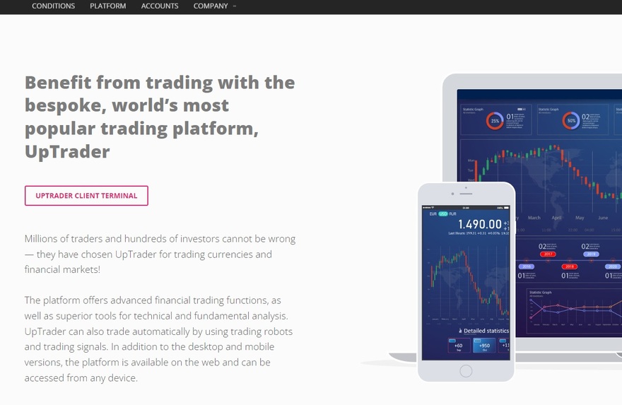 Uptos trading platform overview