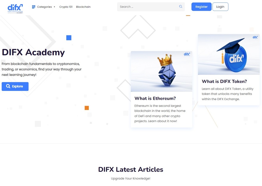 DIFX education section overview