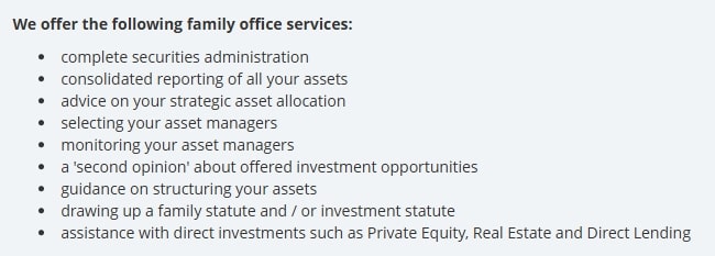 Andreas Capital Family Office Services