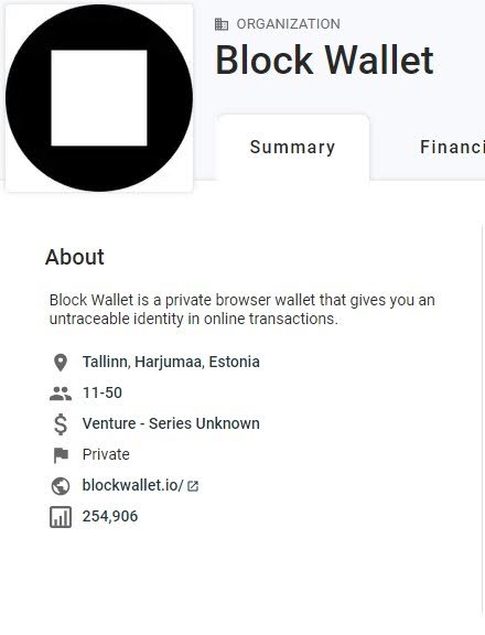 Block Wallet Information From Crunchbase