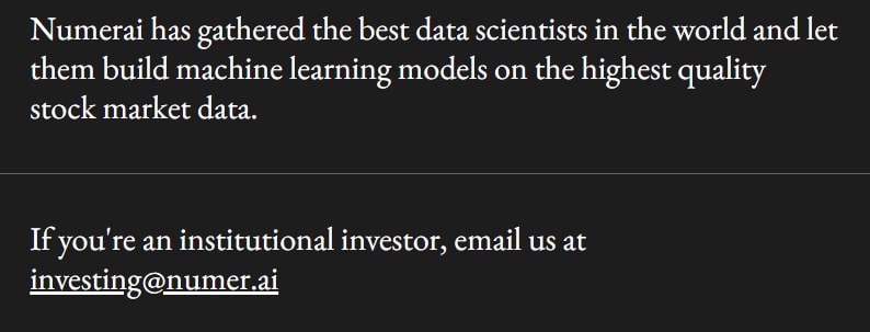 Numerai Costs