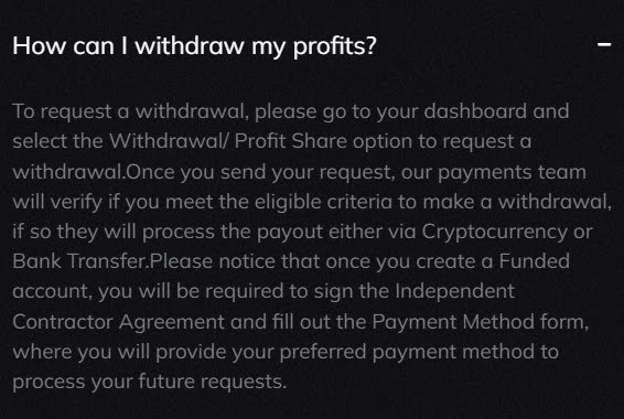 Pro Trade Funded Withdrawal Process