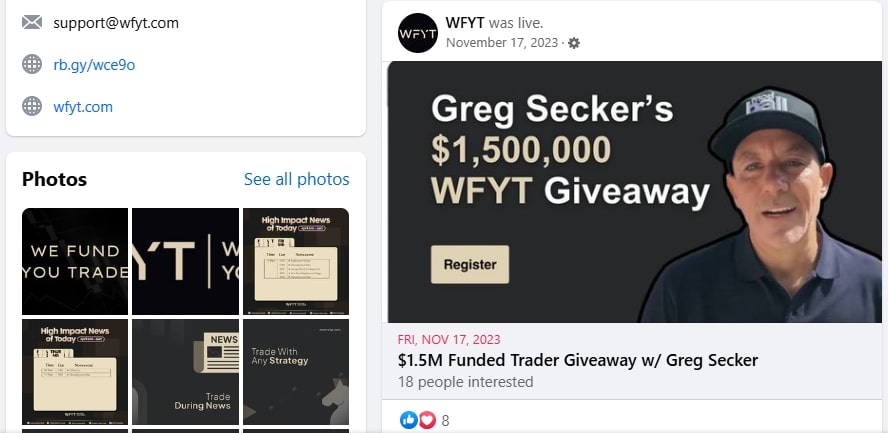 WFYT and Greg Secker on social networks