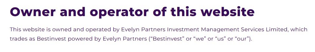 Bestinvest UK website is operated by Evelyn Partners Investment Management Services Limited