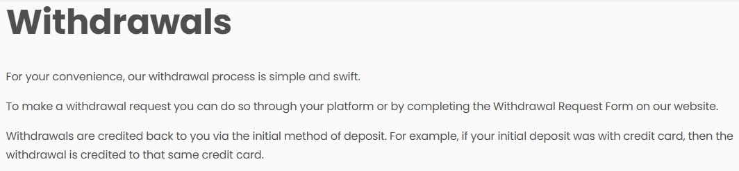 Vie Finance withdrawal policy